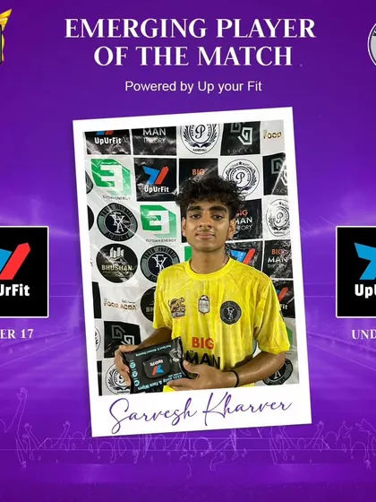 Sarvesh Kharver, another U-17 Emerging Player.