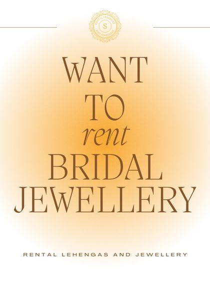 Want to rent bridal jewellery? You've come to the right place. We have a wide range of collection to ensure you never have to repeat a look.