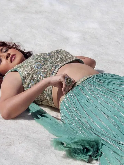 A dreamy, artistic shot from the photoshoot.
