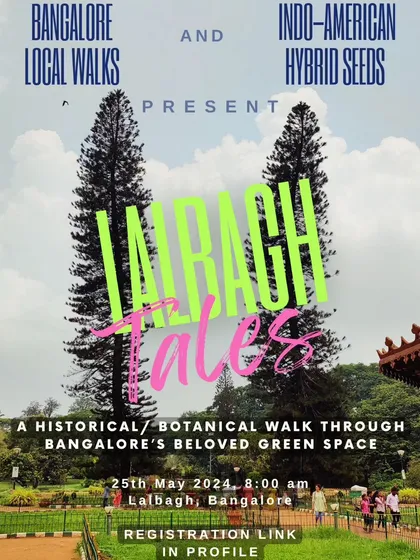 We're excited to present Lalbagh Tales, a historical and botanical walk in partnership with Bangalore Local Walks. Join us to explore the staggering botanical wealth and colorful history of this beloved green space.