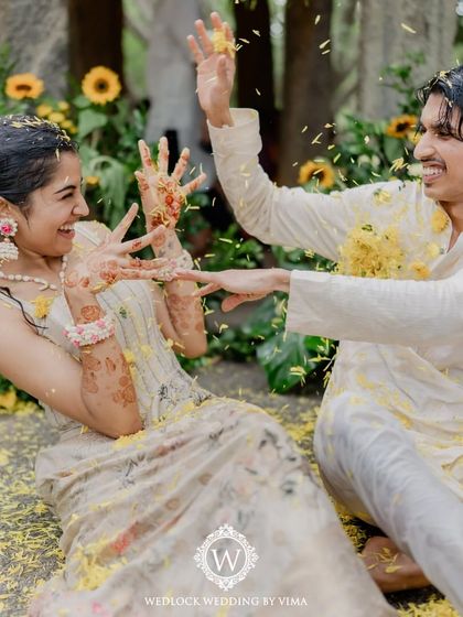Wedlock Weddings - Full-Service Wedding Planning & Design Vibrant Haldi & Mehendi Ceremonies photo 50