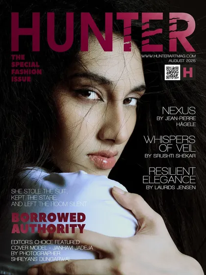 Landing a magazine cover is a team effort. This cover for Hunter Magazine shows my approach to creating powerful, direct, and memorable fashion portraits that define a publication's entire issue.