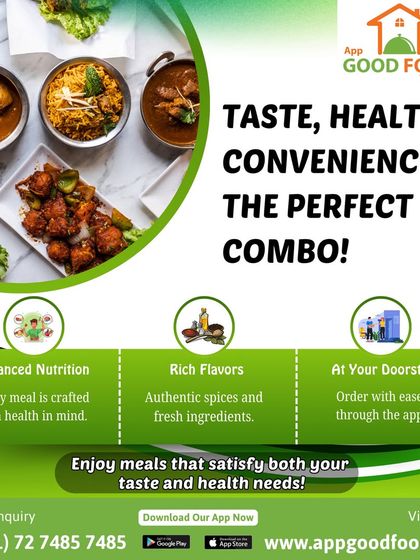 Taste, health, and convenience. We believe you shouldn't have to choose. Our meals are crafted with balanced nutrition, rich flavors, and delivered to your doorstep.