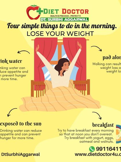These four simple things to do in the morning can supercharge your weight loss. Drinking water, getting some sun, having a healthy breakfast, and going for a walk set you up for a successful day.