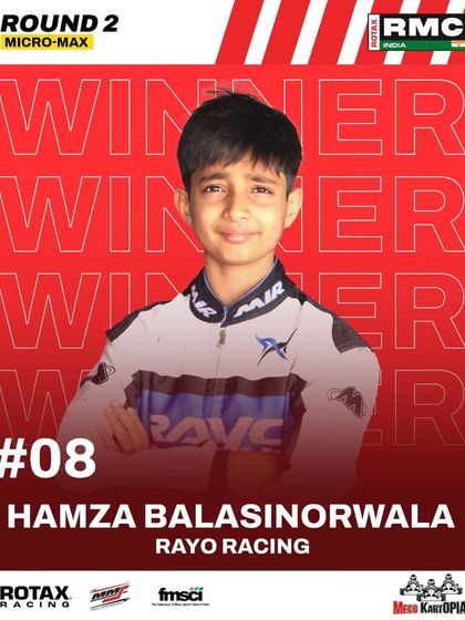 Hamza Balasinorwala wins Round 2 in the Micro Max class.