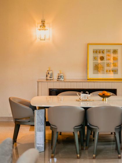 A closer look at the crystal wall sconces from the Guwahati project. The light catches the facets of the crystal, creating a beautiful, sparkling effect that speaks of distinction and legacy.