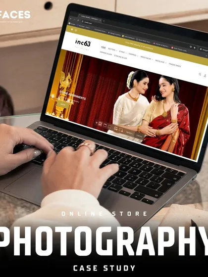 A case study image showing our photography for an online jewellery store featured on a media site. Our work is recognized for its quality and effectiveness in building successful online brands.