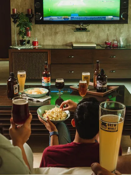 Styling is about creating a connection. Here, we built a scene that feels real and relatable, showing how a product fits into a customer's life. It’s about capturing a moment, like enjoying a match at home with good company and a cold beer.