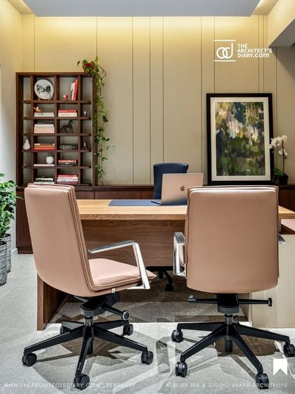 A feature from The Architect's Diary on the luxurious design of the Meghana Foods Corporate Office, a fine collaboration with Atelier 108.