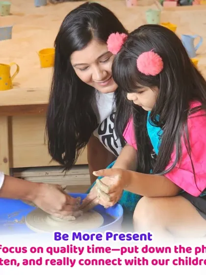 One of my key intentions is to be more present. Putting down our phones and really connecting with our children makes a huge difference.