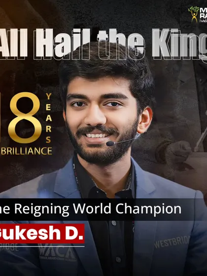 All hail the king. We celebrate the brilliance of chess prodigies like D. Gukesh, who inspire our own young players to think beyond tradition and play with the heart of a warrior.