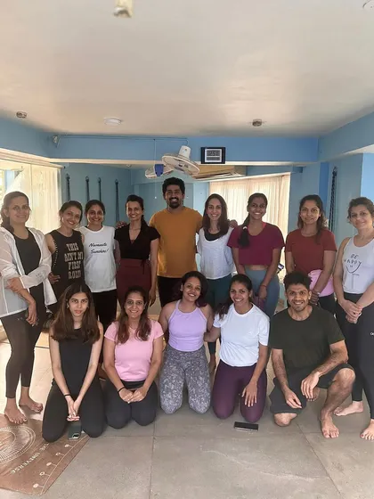 The wonderful group from our workshop at The Yoga House in Mumbai. Thank you to all the participants for joining and sharing your energy.