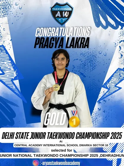 Pragya Lakra wins Gold at the Delhi State Junior Championship, securing her spot for the Junior Nationals.