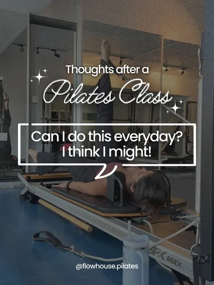 Thoughts after a Pilates class: "Can I do this everyday? I think I might!" The post-Pilates high is addictive.