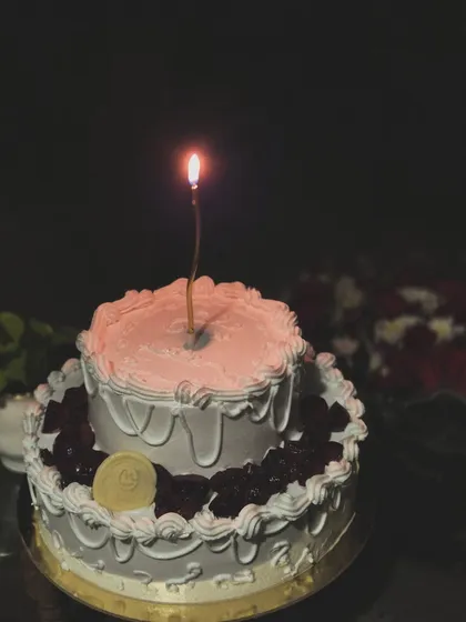 To 21 years of this unresolved paheli (riddle). A simple cake I made to celebrate my own 21st birthday.