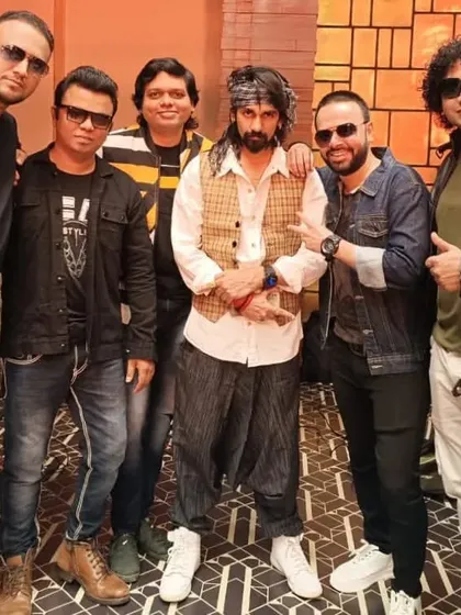 The band, all set for our performance in Thailand. We bring the same level of energy and professionalism to every show, whether it's in India or abroad.