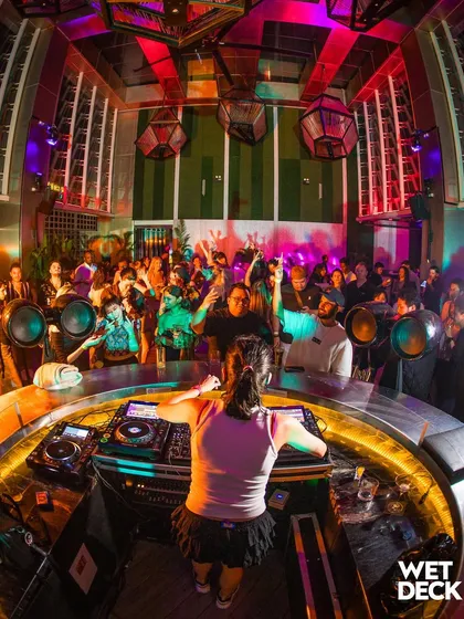A magical night playing at Wet Deck in Kuala Lumpur. The 360-degree DJ booth and the view were absolutely stunning.