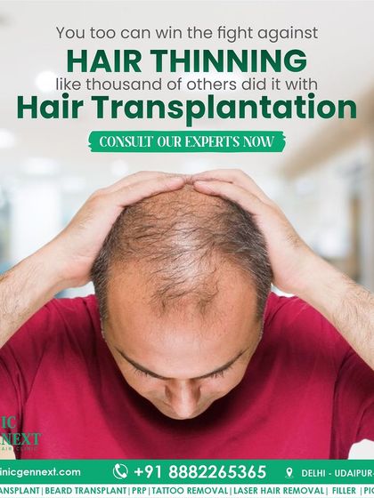 You can win the fight against hair thinning, just like thousands of others have with a hair transplant. Consult an expert to start your journey.