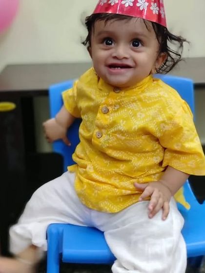 Another happy customer in our Yellow Mellow Kurta. I am so grateful when parents share these lovely pictures of their little ones enjoying celebrations in my clothes.