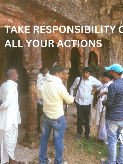 Vaibhav, our Studio Manager, interacting with local community members on a project site. Taking responsibility for our actions and engaging with stakeholders is a core studio value.