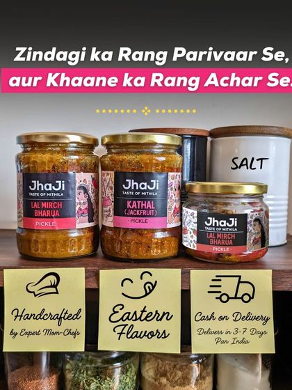 "When I tried JhaJi Kathal and Lal Mirch Pickle, it took me back to my childhood. I can see my dadi making the pickles and smell the same aroma." - Pooja Sharma from Jaipur.