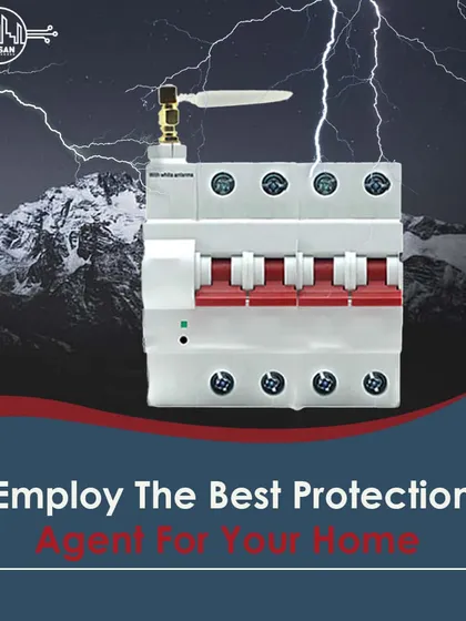 We help you employ the best protection agent for your home. This smart circuit breaker with a WiFi antenna provides advanced protection against electrical surges and faults, adding a critical layer of safety to your home's electrical system.