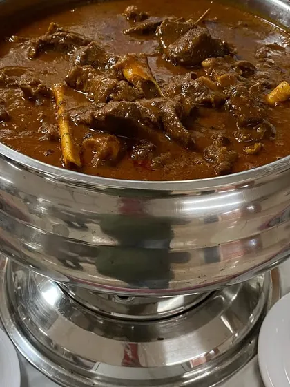 Our flavorful Mutton Masala, a special dish prepared for the brave firefighters.