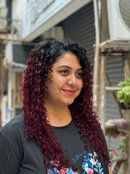 No-Bleach Balayage: Vibrant Reds & Berries photo 14