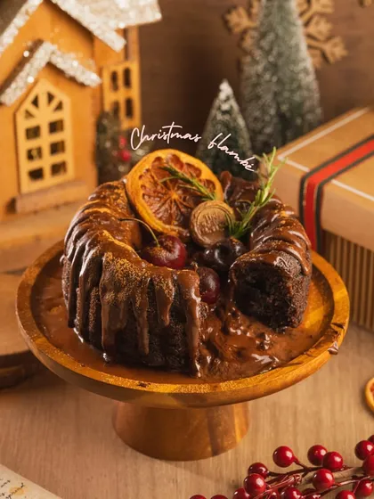 Our Christmas Flambé cake has been the star of the season. It's a rich jowar and coconut sugar cake that's a true crowd-pleaser.