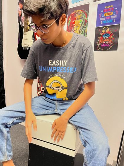 Learn to play the cajon with us. This versatile percussion instrument is like a drum kit in a box and is perfect for acoustic sessions and jams.