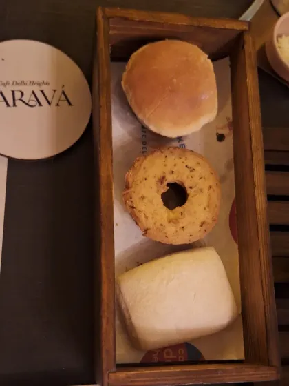 The bread basket at Saravá, Goa, featuring local Goan breads.