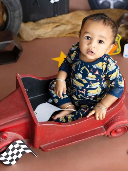 A close-up of our little mechanic. Those innocent eyes are just captivating.