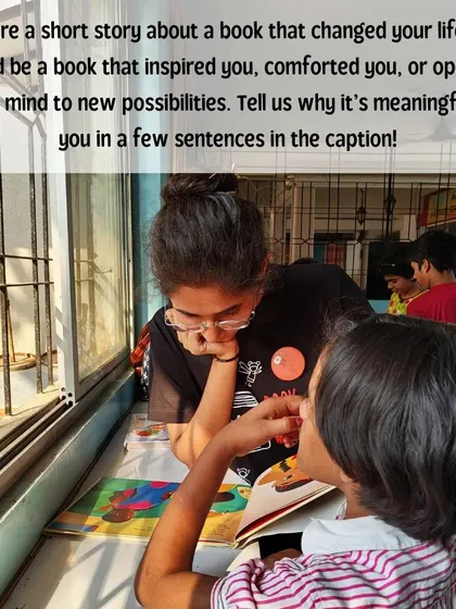 A volunteer and child share a book, a simple act that can change a life. On Book Lovers Day, we celebrate these connections and the power of sharing a story.