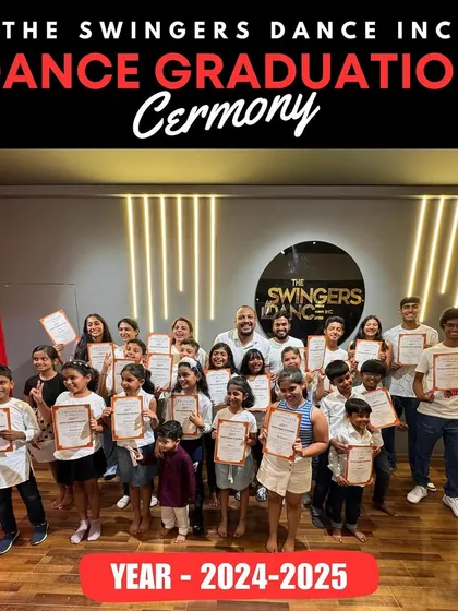 Graduation day is a celebration of dedication and growth. Here, our proud students from the 2024-2025 batch receive their hard-earned certificates, marking a significant milestone in their dance education and journey with us.