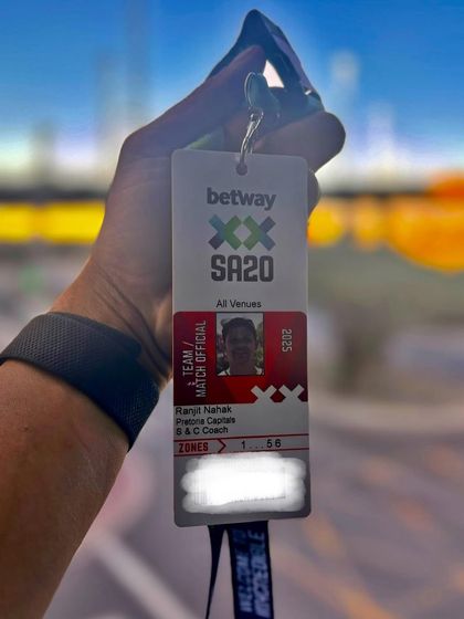 Grateful for the opportunity to work in the SA20 cricket league with the Pretoria Capitals. My official accreditation for the tournament.