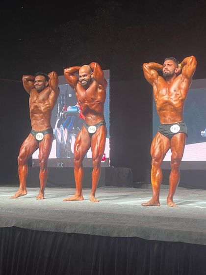 The top three athletes in the overall comparison. Being in this lineup means you have brought a top-tier physique. I prepare my athletes for this moment.