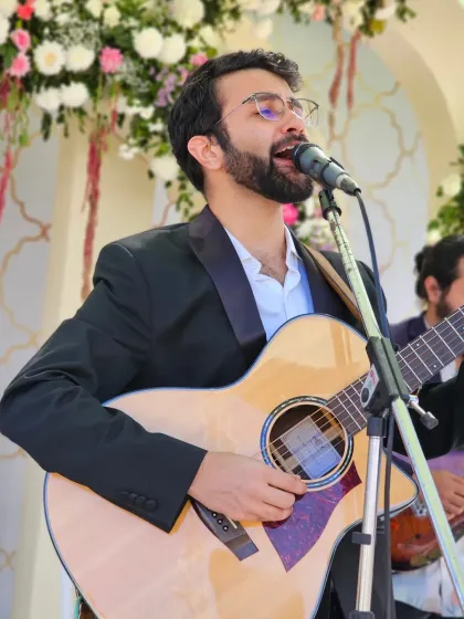 Singing my heart out for the happy couple and their guests. It's an honor to be a part of such important moments and provide the soundtrack for their memories.