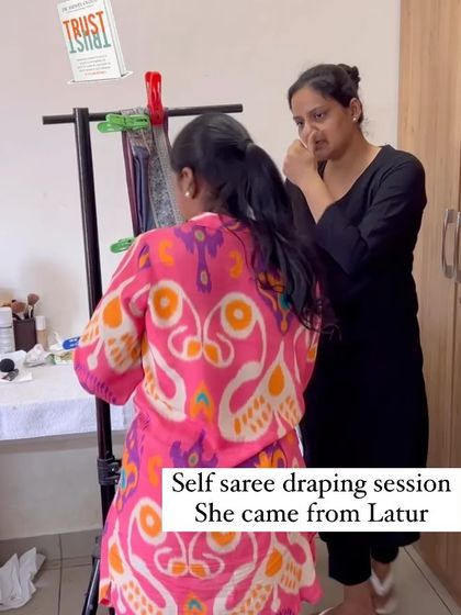 Shikha Agarwal - Personal Saree Draping Classes My Bangalore Studio Sessions photo 32