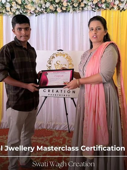 Everyone can learn this beautiful art. I was so happy to present this certificate and celebrate the successful completion of the masterclass with this dedicated student.