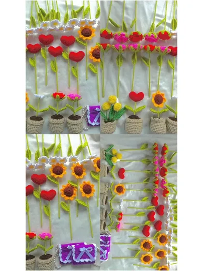 A collage showing different parts of a massive order, highlighting the variety and quantity.