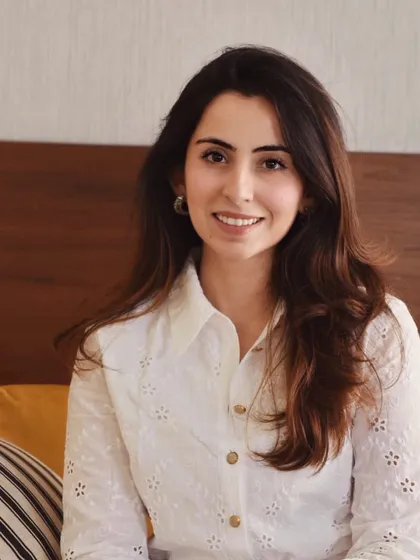 Meet me, Somya Malhotra, the studio lead at Sage Haus. I'm an architect with a specialization in Spatial Design from London, and my design style is eclectic, layered, and focused on creating timeless designs that tell a story.