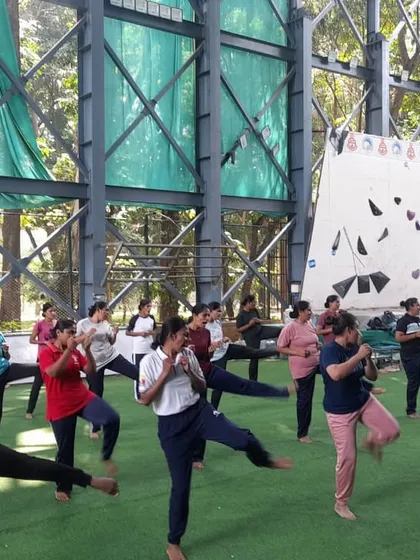 This is a glimpse into our group conditioning drills. Participants practice defensive kicks together, building not just individual skill but also a sense of camaraderie and shared purpose in a safe and motivating environment.