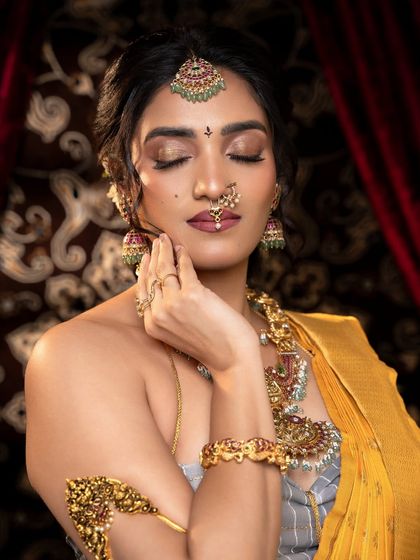 Thesparklebox - Occasion Wear Jewellery Rental Vibrant Kempu & Antique Sets photo 14