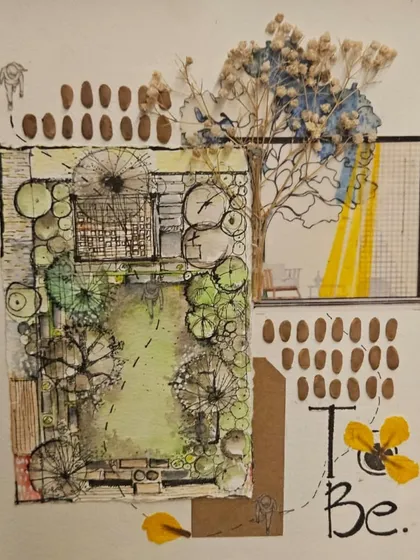 The beginning of a story. Every project starts with a hand-drawn sketch, a collage of thoughts, textures, and intentions that will eventually grow into a living, breathing landscape.