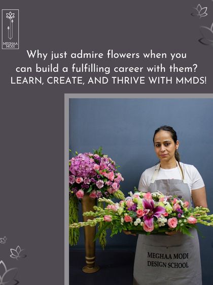 Why just admire flowers when you can build a fulfilling career with them? This student proudly holds two distinct arrangements, showcasing the versatility and skill she developed in my course.