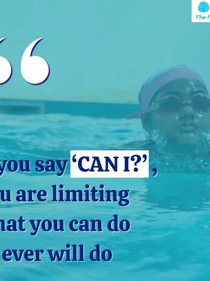 A motivational reminder for all our swimmers. Instead of asking 'Can I?', we encourage you to dive in and discover what you're capable of.