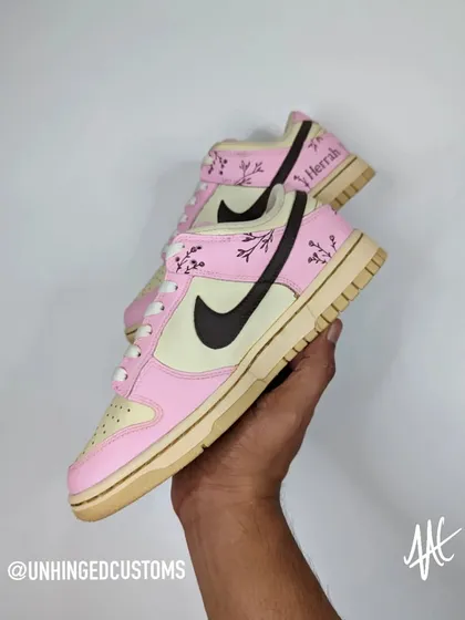 These Pink Coffee Dunks started as a simple coffee-themed custom, but I added the pastel pink when I saw the brand's packaging. The combo is amazing.