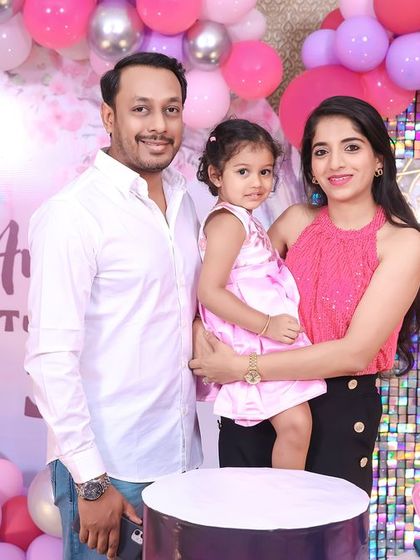 A playful 'Masha and the Bear' themed birthday party, with forest decor, character cutouts, and colorful balloons, perfect for a fun-filled adventure.