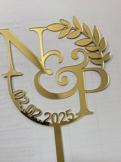 The Party Glitter - Custom Cake & Party Decorations Sleek Acrylic & Wooden Toppers photo 21