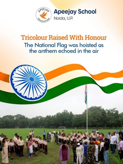 The Tricolour was raised with honor during our 79th Independence Day celebrations. The national flag was hoisted as the anthem echoed in the air, filling the atmosphere with patriotism and pride.
